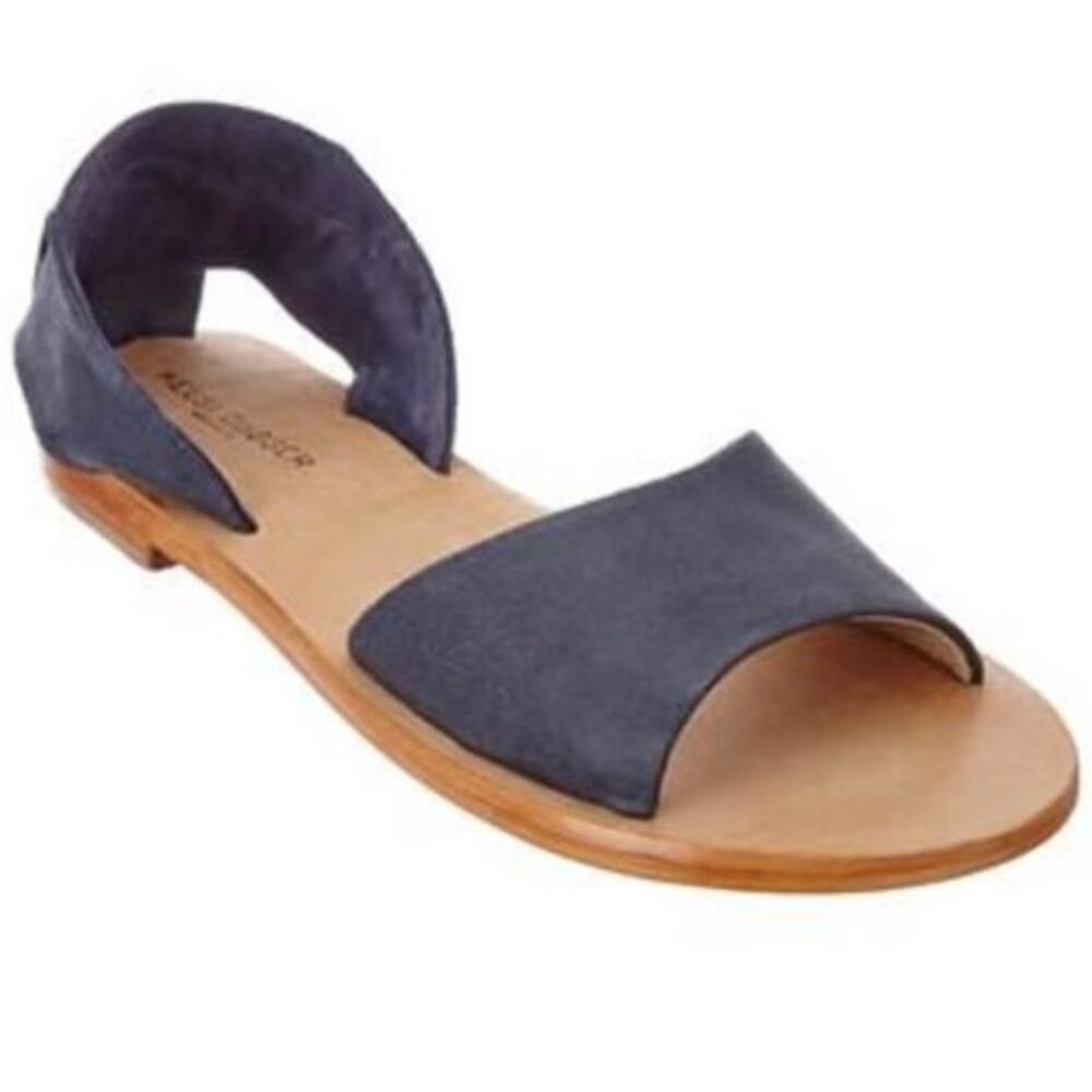 KELSI DAGGER the Clarkson Flat‎ Sandal in Blue Women's Sz. 7.5. = 38 EU